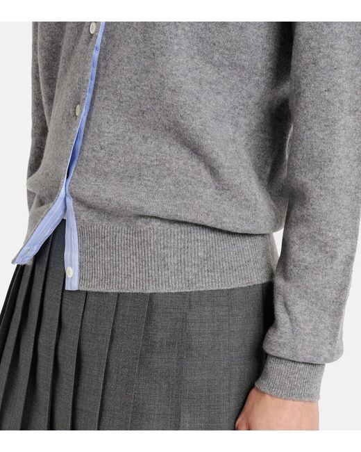 Miu Miu Gray Cardigan Aus Kaschmir