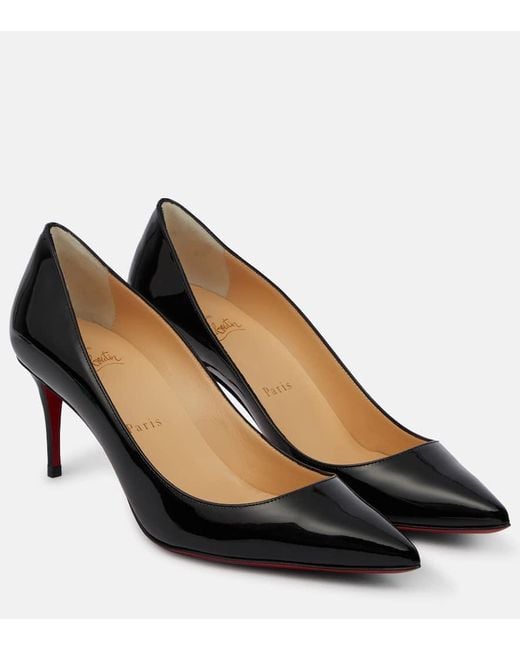 Christian Louboutin Black Pumps Kate Aus Lackleder