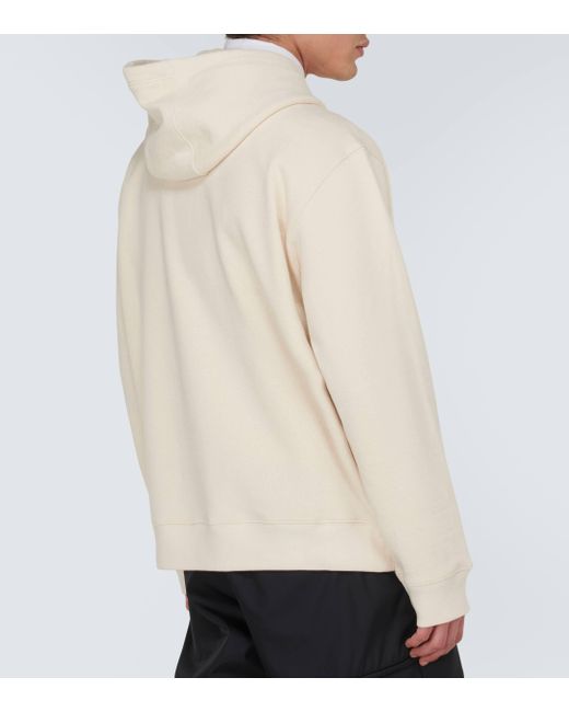 Prada Natural Cotton Jersey Hoodie for men
