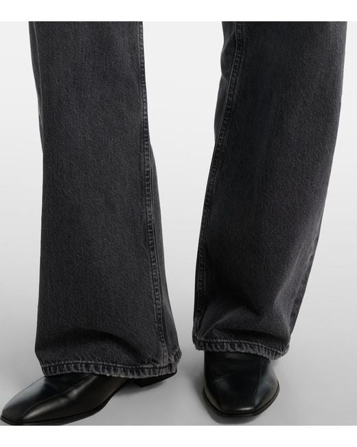 Agolde Blue Low Curve Low-Rise Wide-Leg Jeans