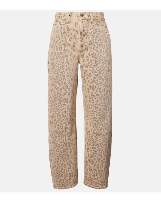 Jeans Barrel Miro Con Stampa di Citizens of Humanity in Natural