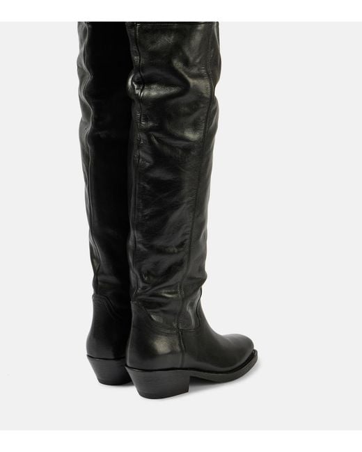 Isabel Marant Black Amati Over Knee Boots