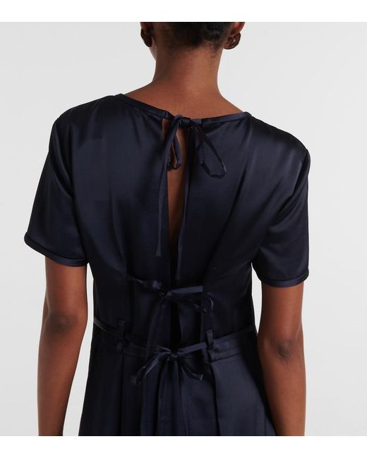 Proenza Schouler Blue Label Delphine Satin Maxi Dress