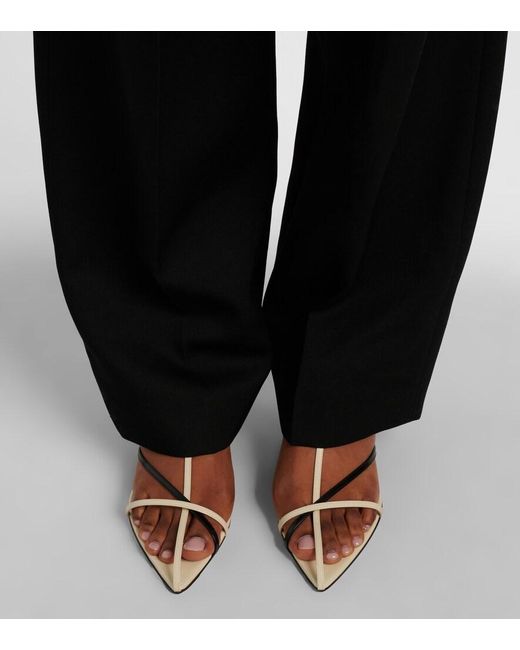 Jil Sander White Leather Sandals