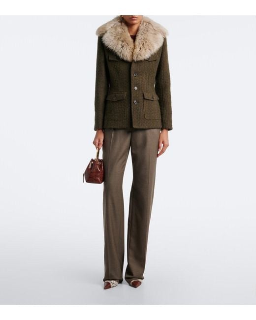 Secchiello Bon Bon Small di Jimmy Choo in Brown