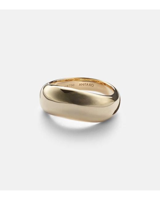 Bague Celeste Wave En Or 18 Ct Anita Ko en coloris White