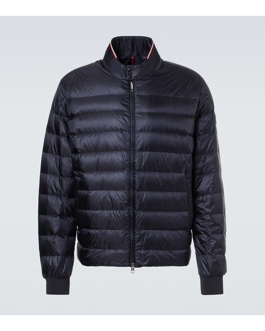 Moncler Blue Quilted Down Jacket for men
