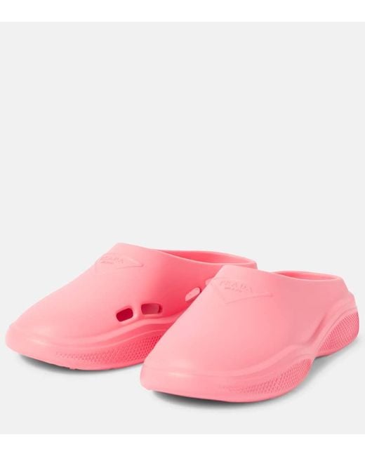 Prada Multicolor Slippers Mellow De Goma
