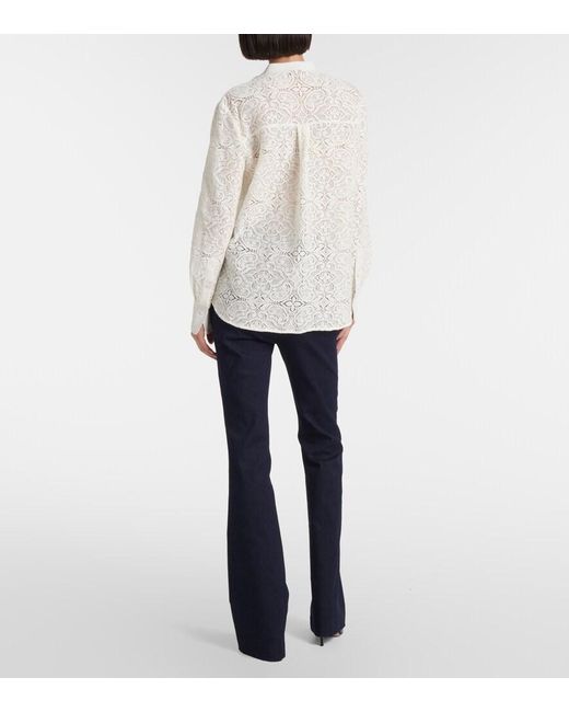 Veronica Beard White Naya Top