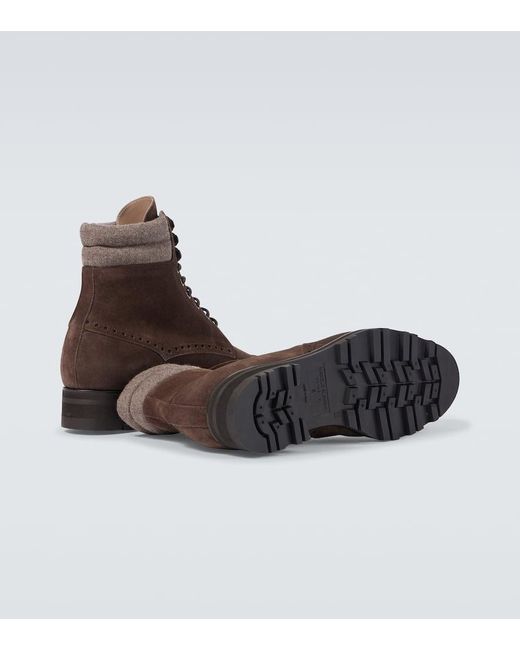 Stivaletti Sapele di Manolo Blahnik in Brown da Uomo