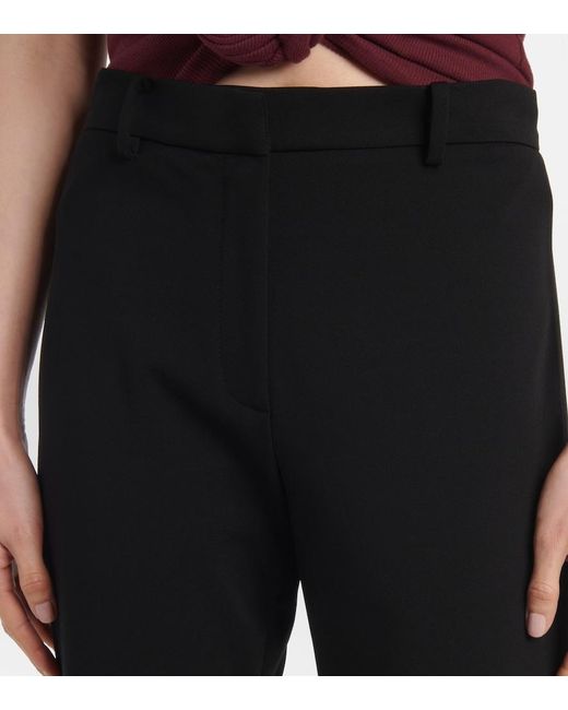 Magda Butrym Black Mid-Rise Biker Shorts