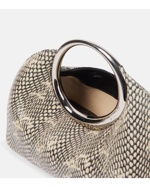 Jacquemus Natural Tote Calino Small Aus Leder