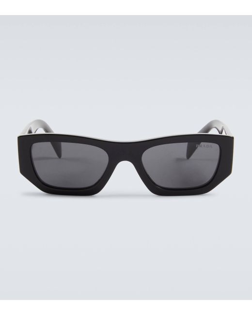Prada Black Rectangular Sunglasses for men