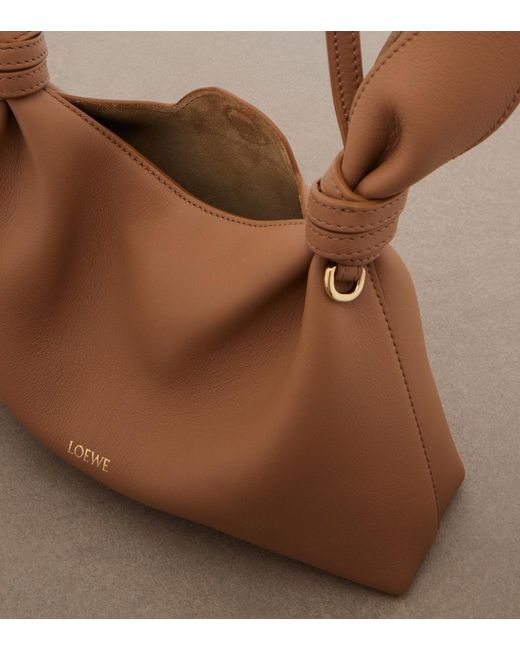 Loewe Brown Scarf Mini Leather Shoulder Bag