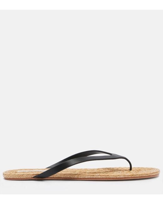Christopher Esber Brown Palma Leather Thong Sandals