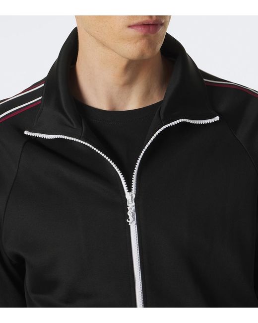 Saint Laurent Black Striped Track Jacket for men