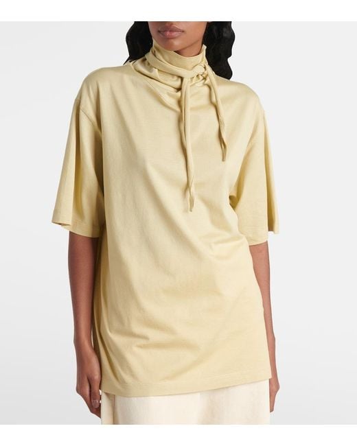 Lemaire Natural Foulard Cotton Jersey T-Shirt