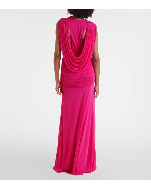 Vestido De Fiesta Ripple Drapeado Christopher Esber de color Pink