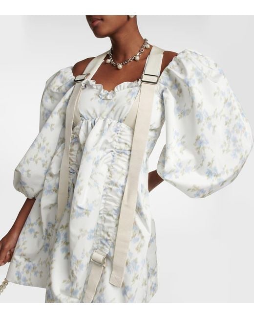 Abito Mini Con Maniche A Sbuffo di Simone Rocha in White