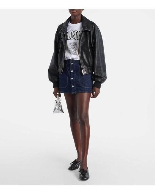 Citizens of Humanity Blue Denim Miniskirt
