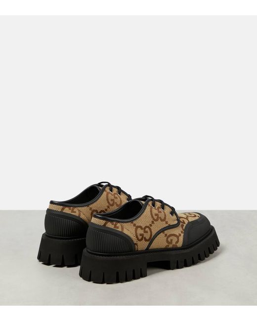 Gucci Maxi GG Supreme Canvas Lace Up Loafers Buy (Women) Gucci Maxi GG Lace-Up  main image 3