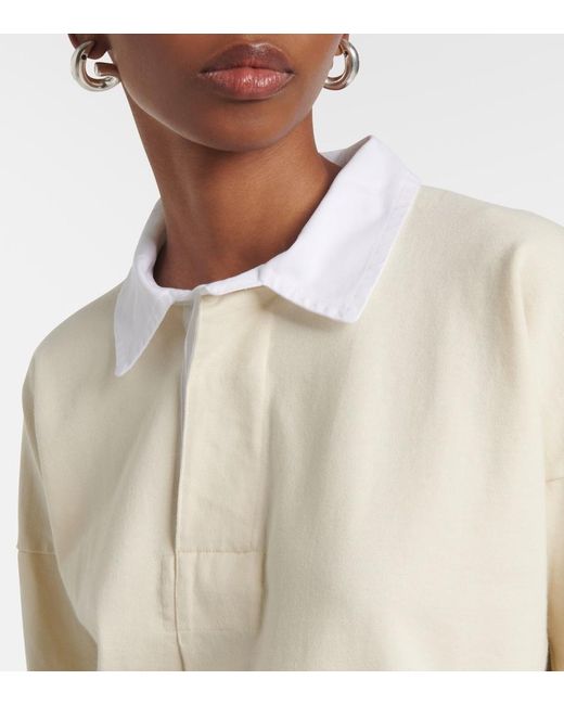 Maison Margiela White Cotton Polo Shirt