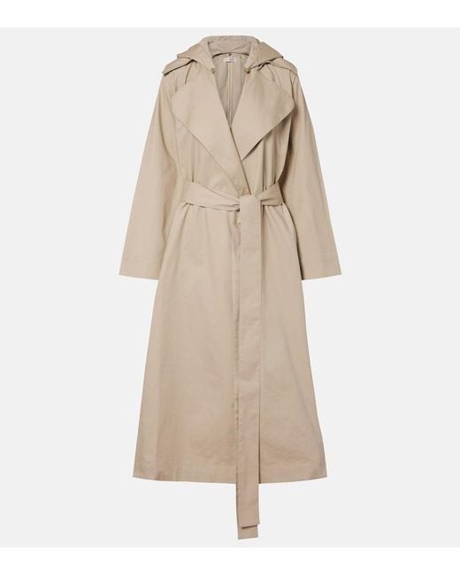 AYA MUSE Natural Cotton Gabardine Trench Coat