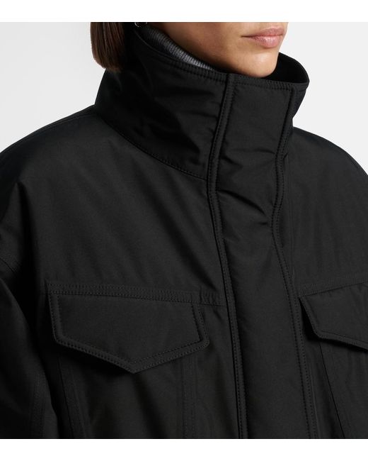 Saint Laurent Black Technical Canvas Jacket