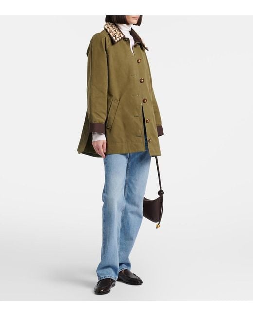Veronica Beard Green Langham Embellished Coat