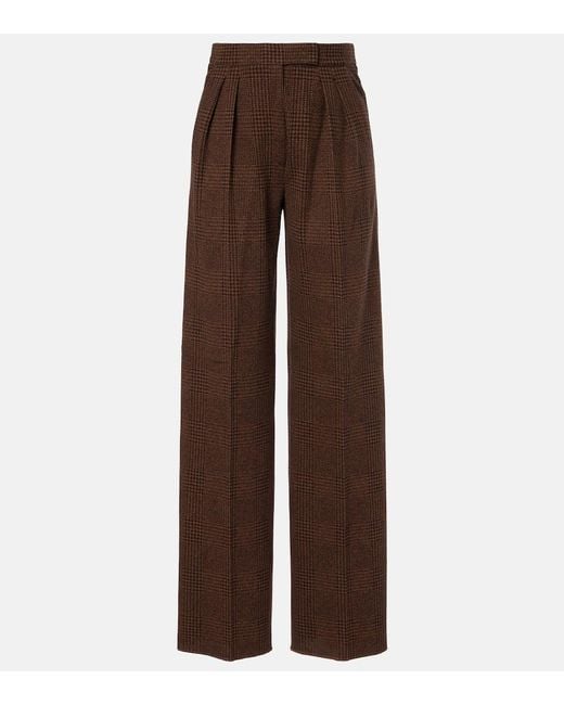 Max Mara Brown Weite Hose Ponza Aus Einem Baumwollgemisch