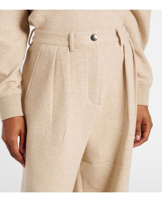 Proenza Schouler Natural Label Tristan Cloque Wide-Leg Pants
