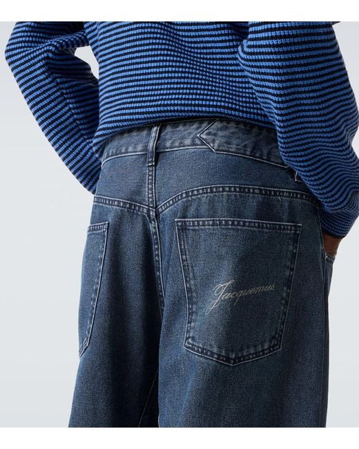 Jacquemus Blue Espiral De-Nimes Tapered Jeans for men