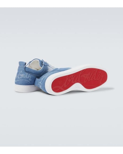 Christian Louboutin Blue Sneakers Fun Louis Junior for men