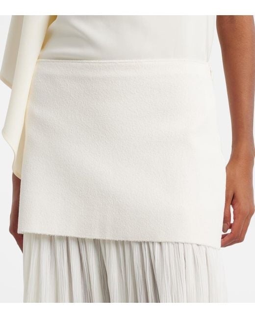 Proenza Schouler White Paige Pleated Crepe Chiffon Maxi Skirt
