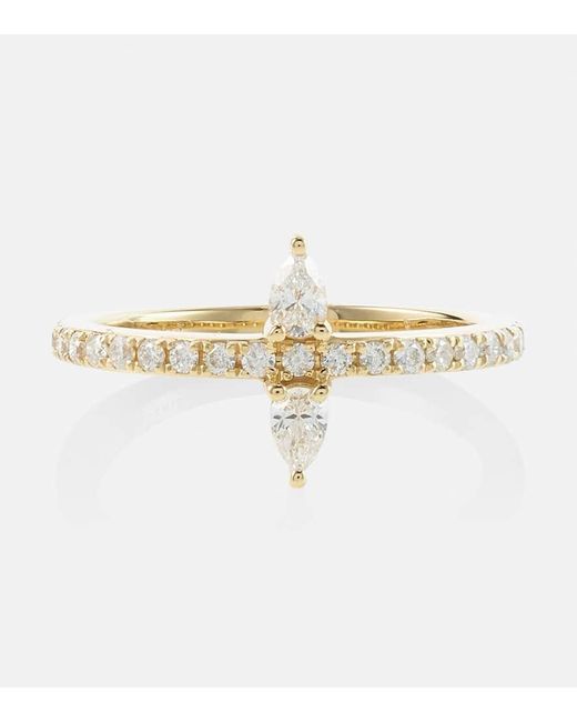 PERSÉE Natural Ring Hera aus 18kt Gelbgold mit Diamanten