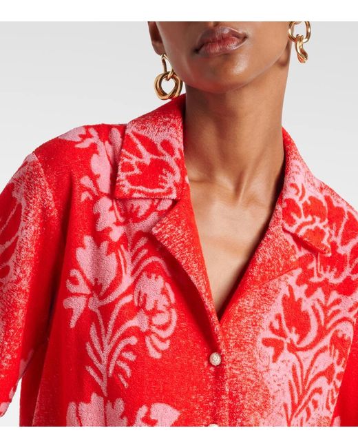 ALÉMAIS Red Hemd Martha Aus Einem Baumwollgemisch