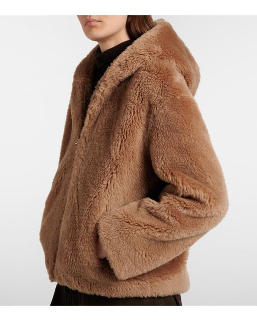 Yves Salomon Brown Wool Jacket