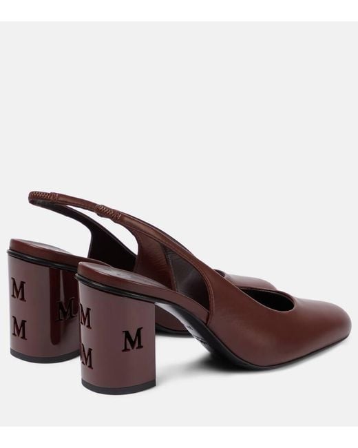 Salones Destalonados Damiersli De Piel Max Mara de color Brown