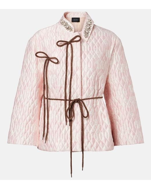 Giacca Trapuntata di Simone Rocha in Pink