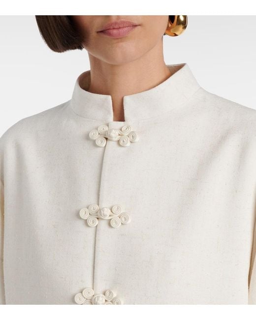 Rohe White Jacke Marie Aus Crepe