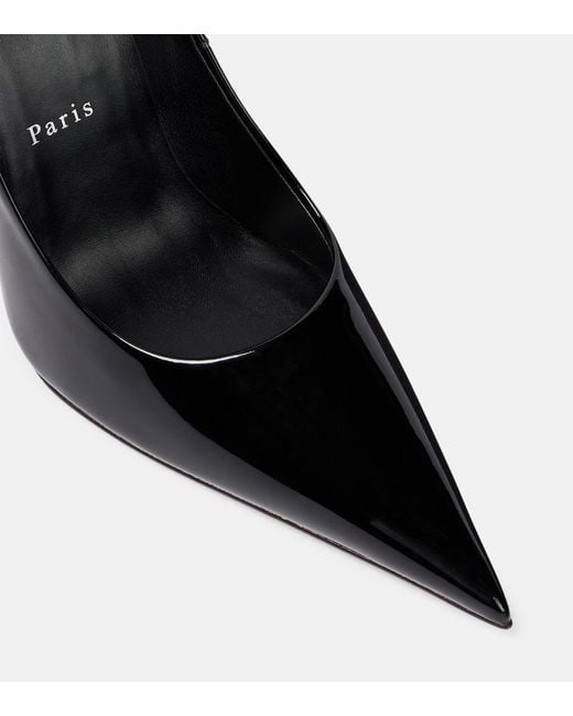 Christian Louboutin Black Pumps Kate Clawmax 100 Aus Lackleder
