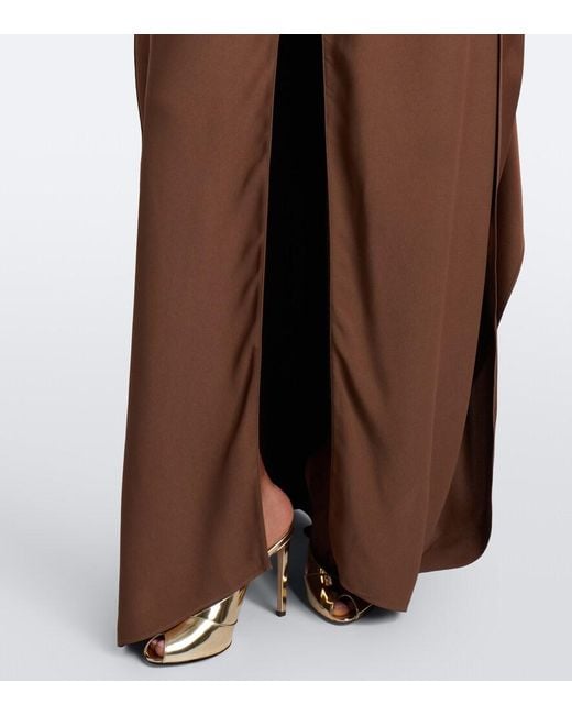 ‎Taller Marmo Brown Ooo Crepe Cady Kaftan