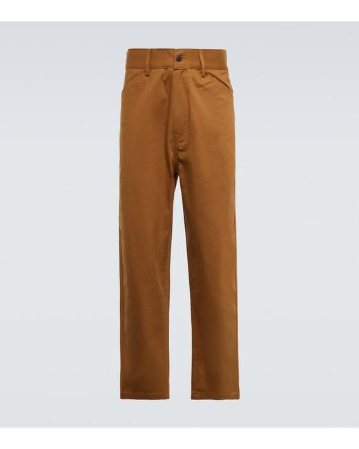 Adish Brown Sarou Cotton Chinos for men