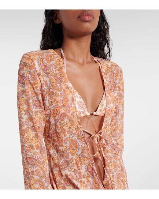Bananhot Natural Desert Paisley Beach Dress