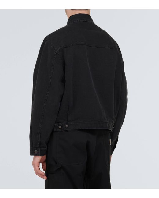Lemaire Black Denim Jacket for men