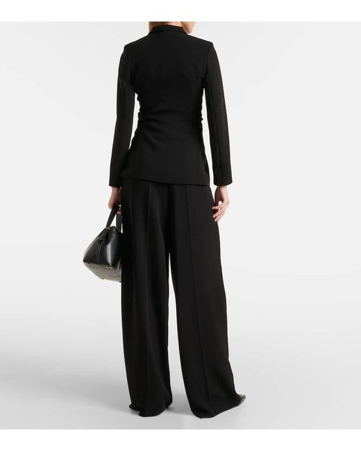Blazer De Cady Con Cinturon Max Mara de color Black