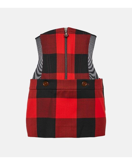 Vivienne Westwood Red Foam Corset Skirt