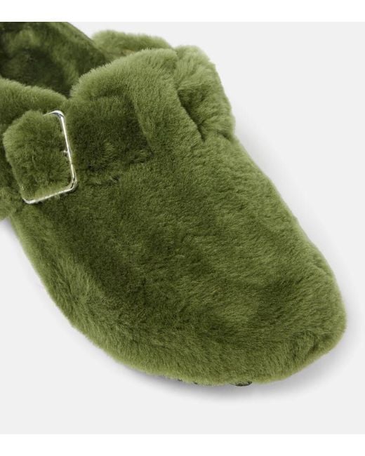 Birkenstock Green Slippers Boston Aus Shearling
