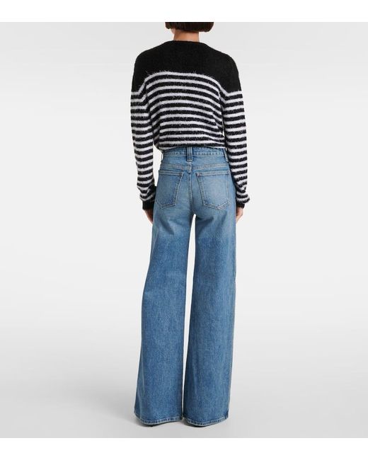 Khaite Blue Wide-Leg Jeans Dane