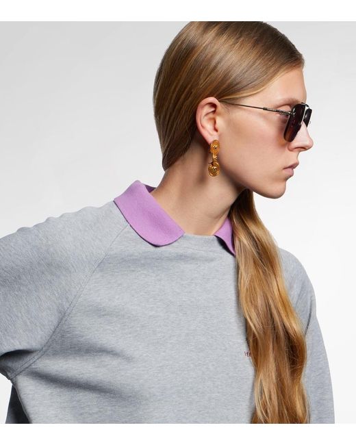 Versace Purple Medusa Light Aviator Sunglasses